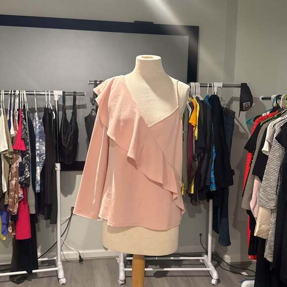 Laundry by Shelli Segal Mesh Asymmetric Dress - Picture 1 of 2